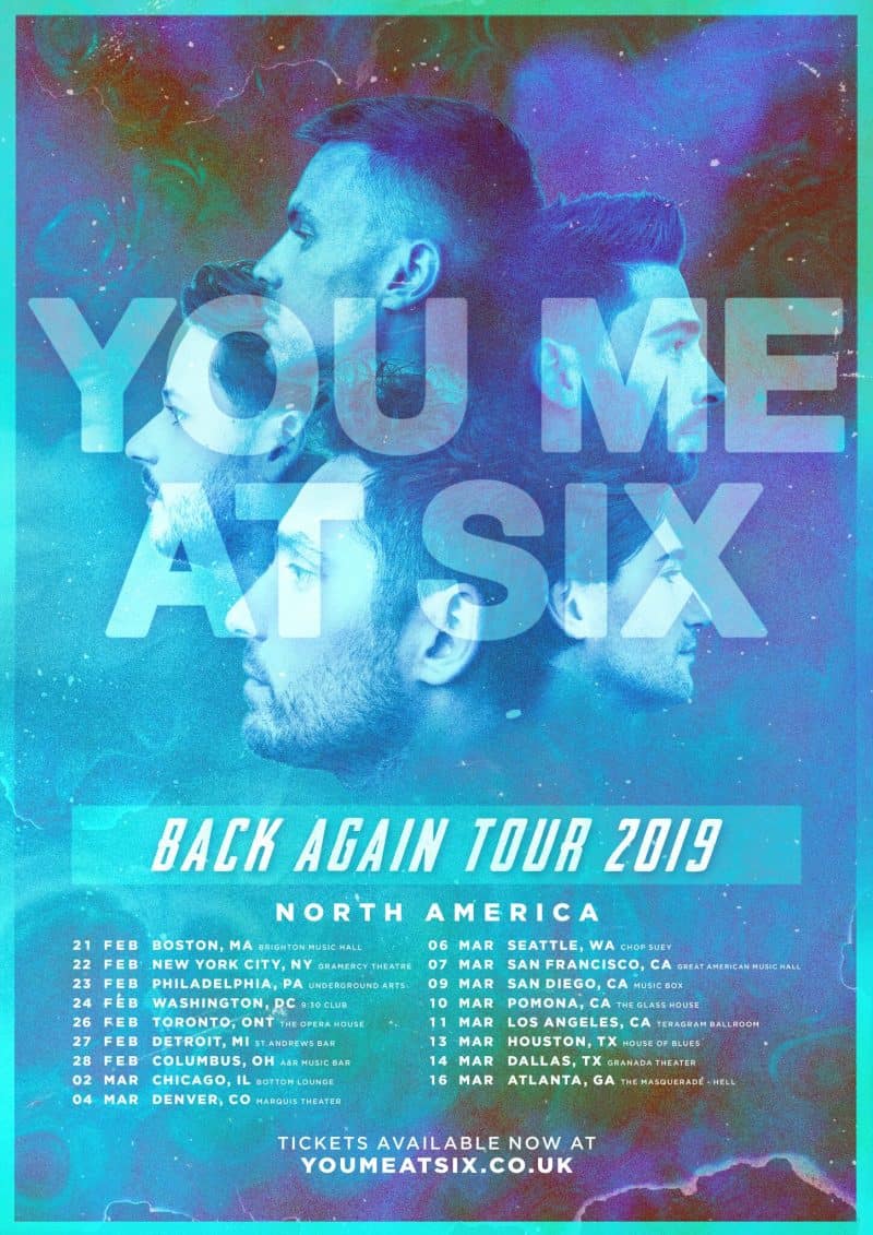 you me at six american tour