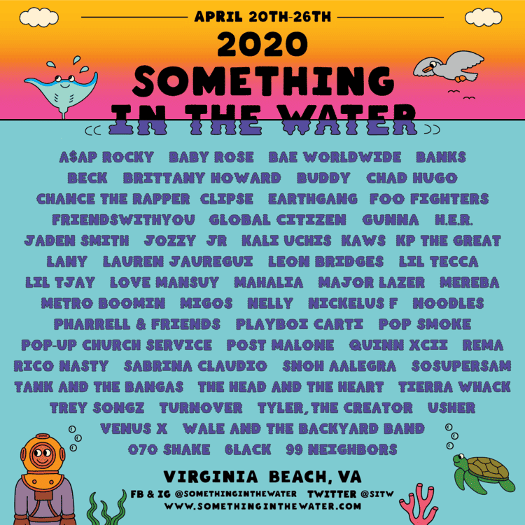 Pharrell's Something In The Water Festival Returns To Virginia Beach