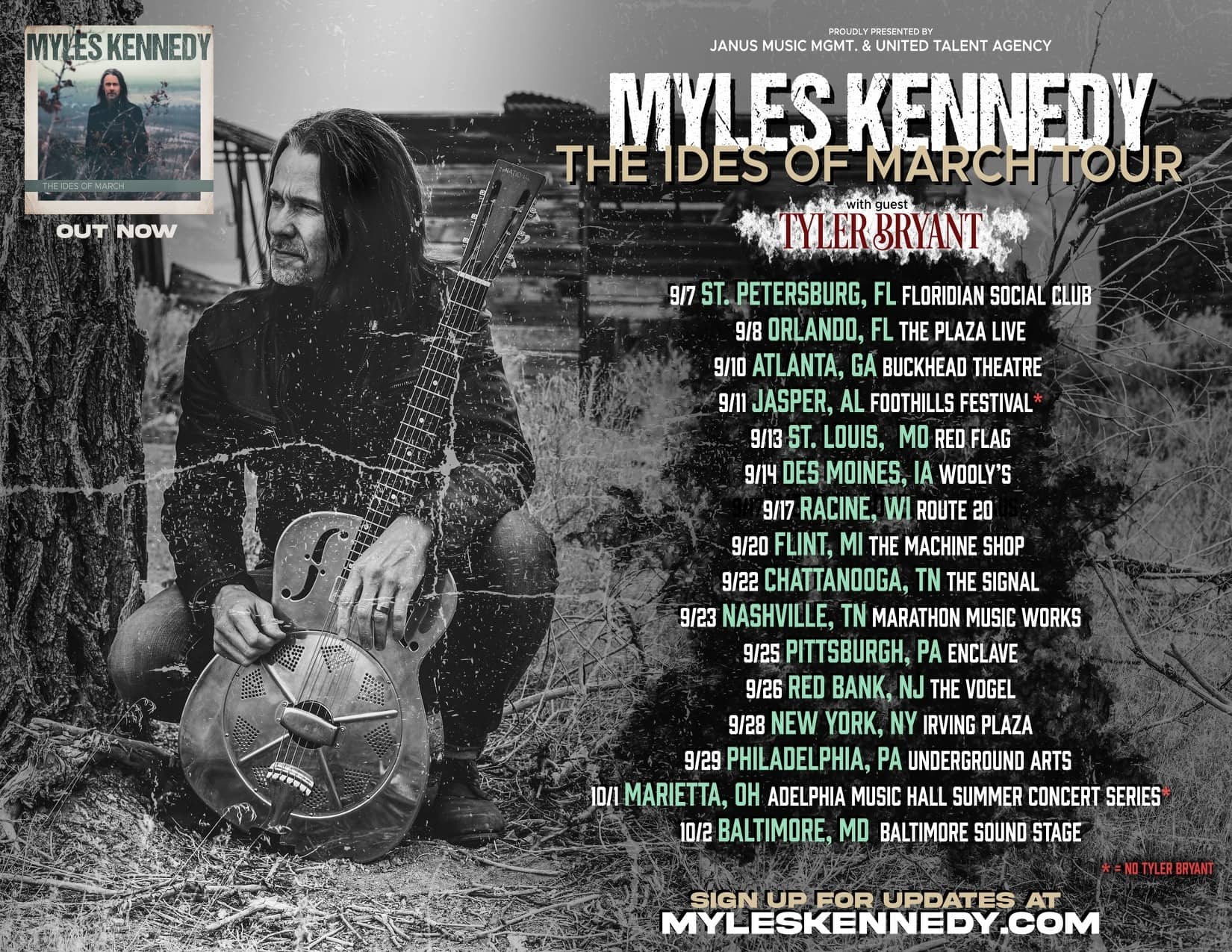 myles kennedy ides of march tour