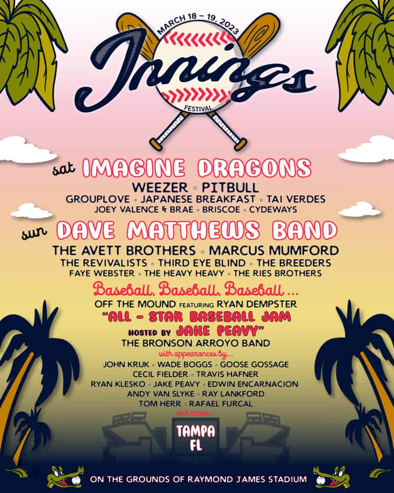 Innings Festival Bringing Music and Baseball to Tampa Concert Crap