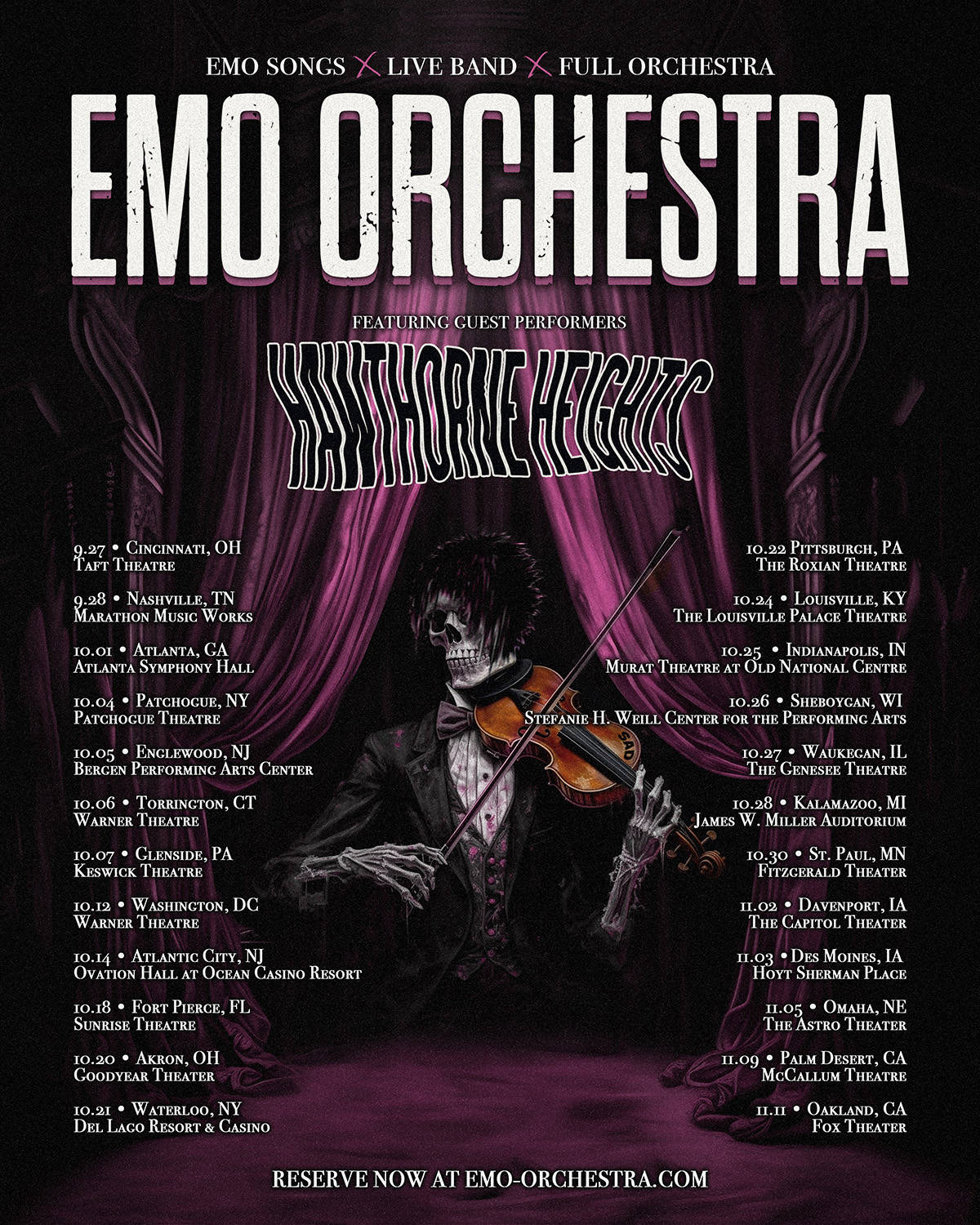EMO ORCHESTRA Tour Poster